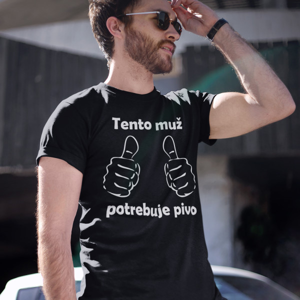 Tričko "Potrebujem pivo"