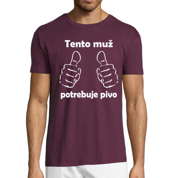 Tričko "Potrebujem pivo"