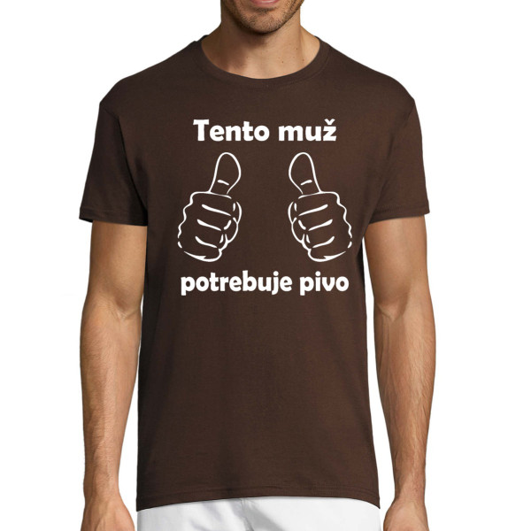 Tričko "Potrebujem pivo"
