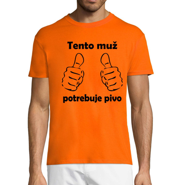 Tričko "Potrebujem pivo"