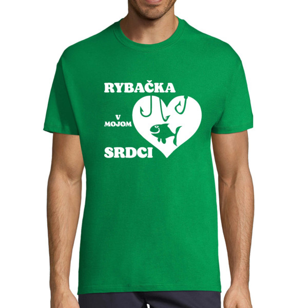Tričko "Rybačka v mojom srdci"