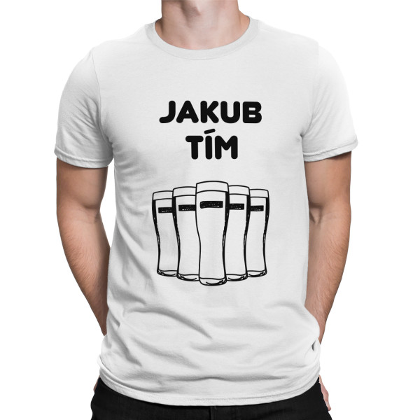Tričko „Tím ženícha“ s vaším vybraným menom