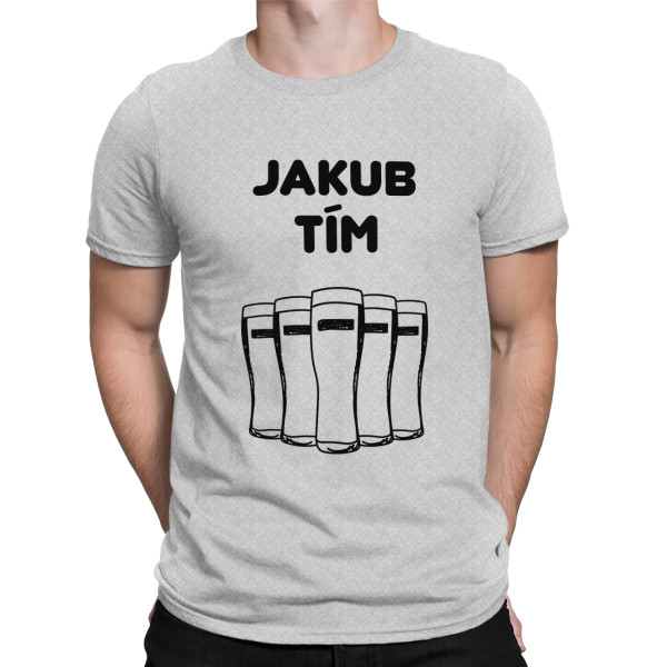 Tričko „Tím ženícha“ s vaším vybraným menom
