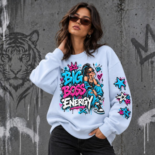 Unisex pastelová mikina "Big Boss Energy" Unisex pastelová mikina "Big Boss Energy"