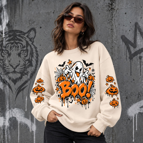 Unisex pastelová mikina "Boo"