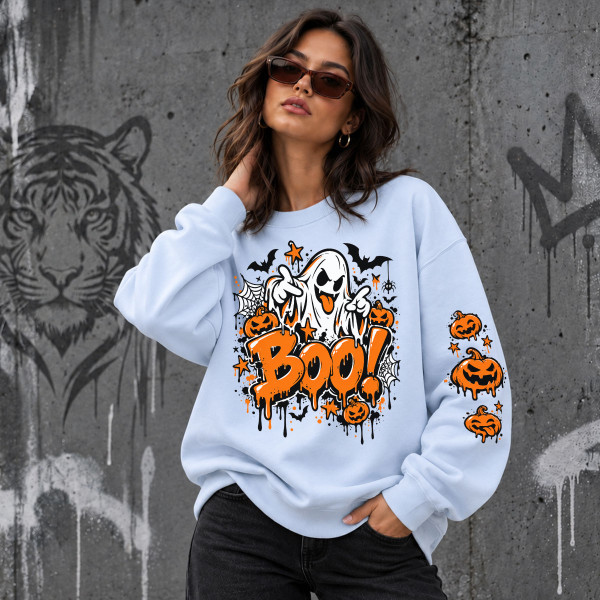 Unisex pastelová mikina "Boo"