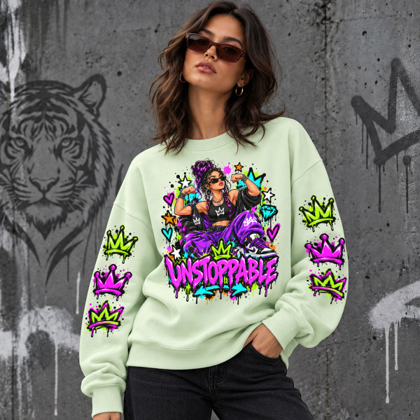 Unisex pastelová mikina "Unstoppable"