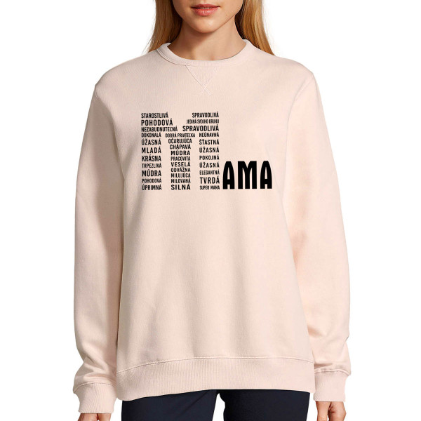 UNISEX pastelová mikina "Sully“ "Jedinečná mama" UNISEX pastelová mikina "Sully“ "Jedinečná mama"