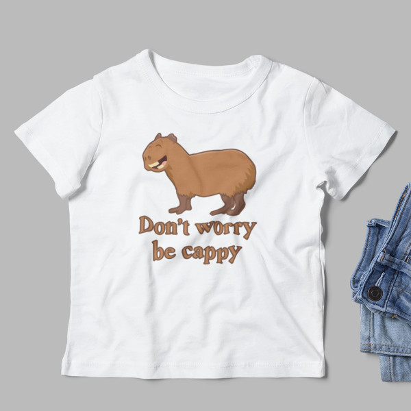Detské Tričko "Don't worry be cappy"
