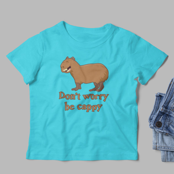 Detské Tričko "Don't worry be cappy"