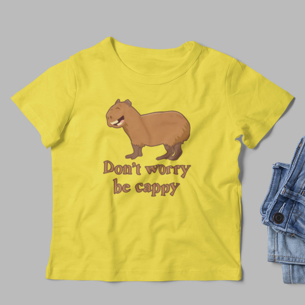 Detské Tričko "Don't worry be cappy"