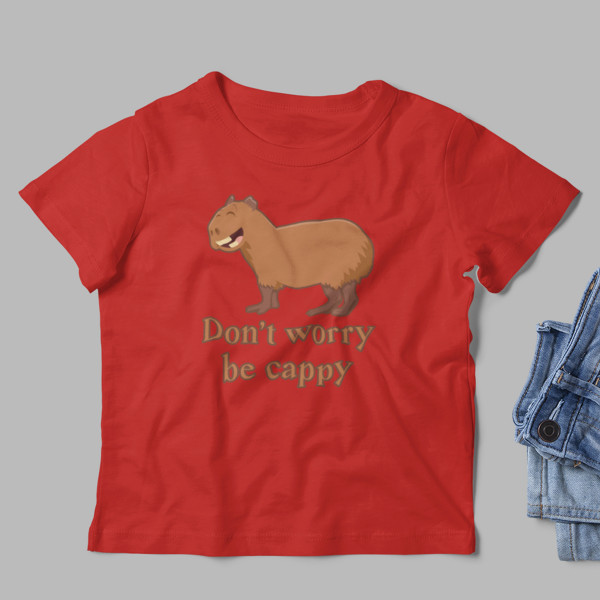 Detské Tričko "Don't worry be cappy"