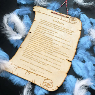 Vygravírovaná drevená tabuľka "Sľub ženícha" Vygravírovaná drevená tabuľka "Sľub ženícha"