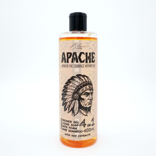 Pánsky sprchový gél, šampón, pena a mydlo 4v1 "Apache" (400ml)