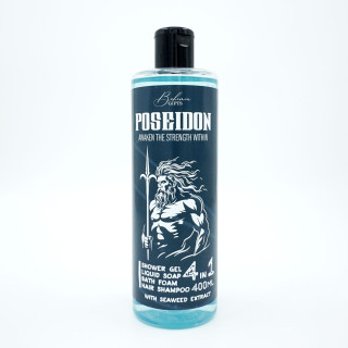 Pánsky sprchový gél, šampón, pena a mydlo 4v1 "Poseidon" (400ml)