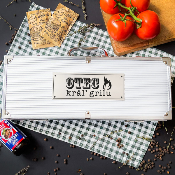 XL grilovacia sada "Otec – kráľ grilu" XL grilovacia sada "Otec – kráľ grilu"