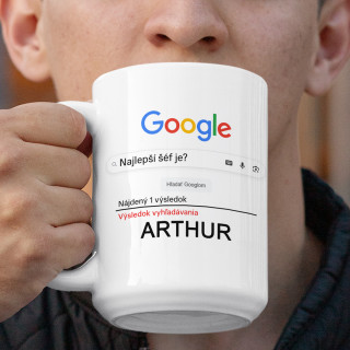 XL hrnček "Najlepší šéf je" s tvojím vybraným menom (450ml) XL hrnček "Najlepší šéf je" s tvojím vybraným menom (450ml)