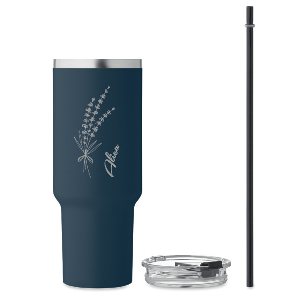 XL termo hrnček "Levanduľa" (1200ml) s vybraným menom