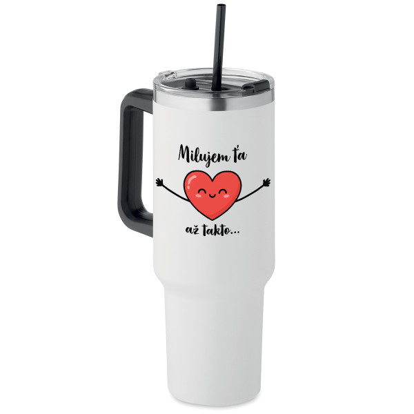 XL termo pohár "Milujem ťa až takto…" (1200ml)