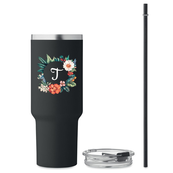 Termohrnček XL "Iniciály" s písmenom podľa vlastného výberu (1200ml)