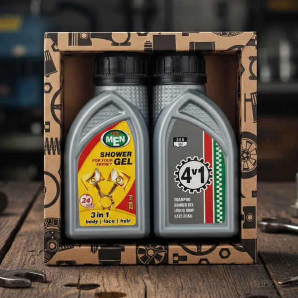 Darčeková sada - sprchový gél 2x250ml „Sprchový gél + 4 v 1“