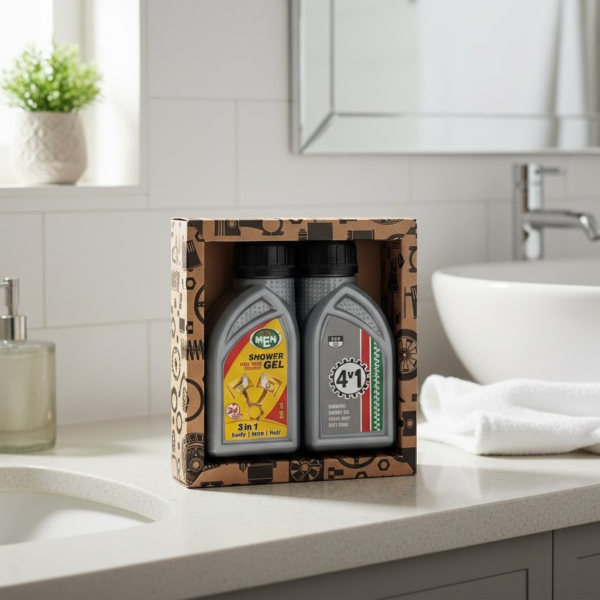 Darčeková sada - sprchový gél 2x250ml „Sprchový gél + 4 v 1“