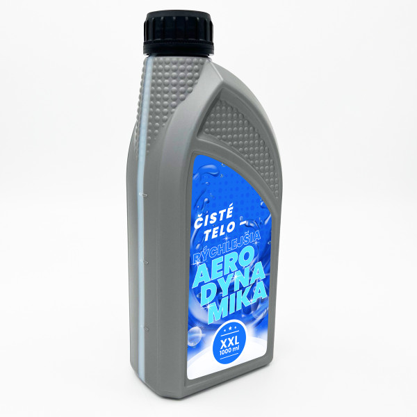 XXL sprchový gél "Čisté telo – rýchlejšia aerodynamika" (1000ml)