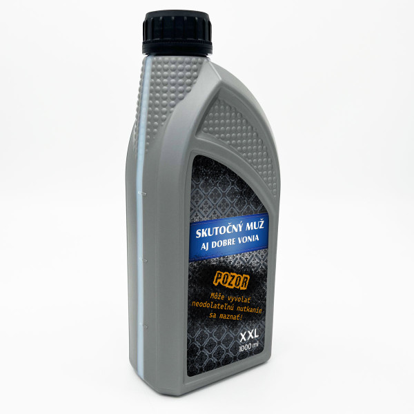 XXL sprchový gél "Skutočný muž aj dobre vonia" (1000ml)