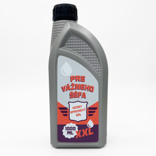XXL sprchový gél "Pre seriózneho šéfa – seriózny sprchový gél" (1000ml)